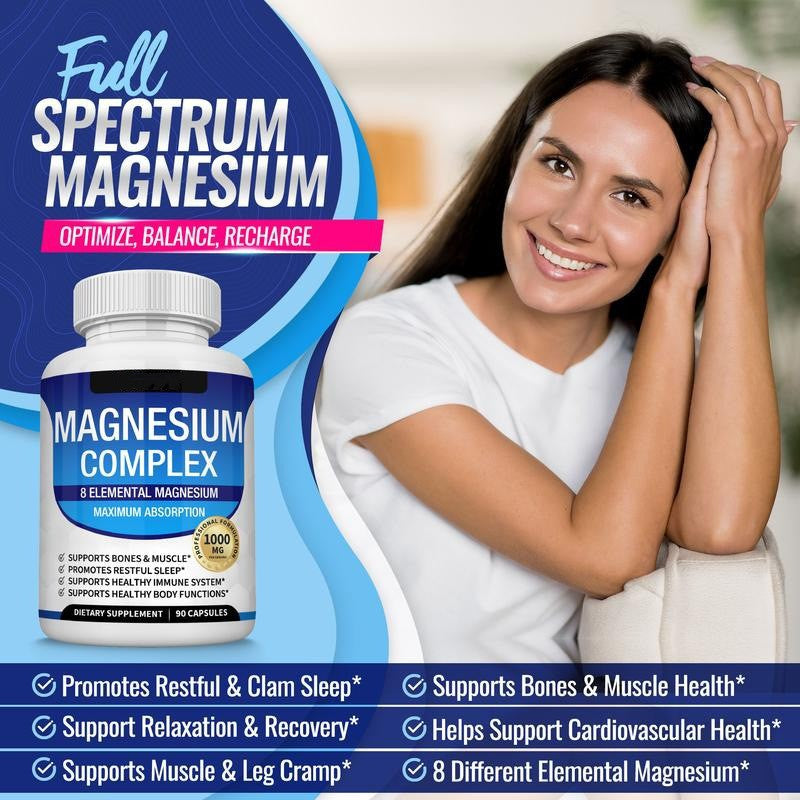 Magnesium Complex Supplement Capsules